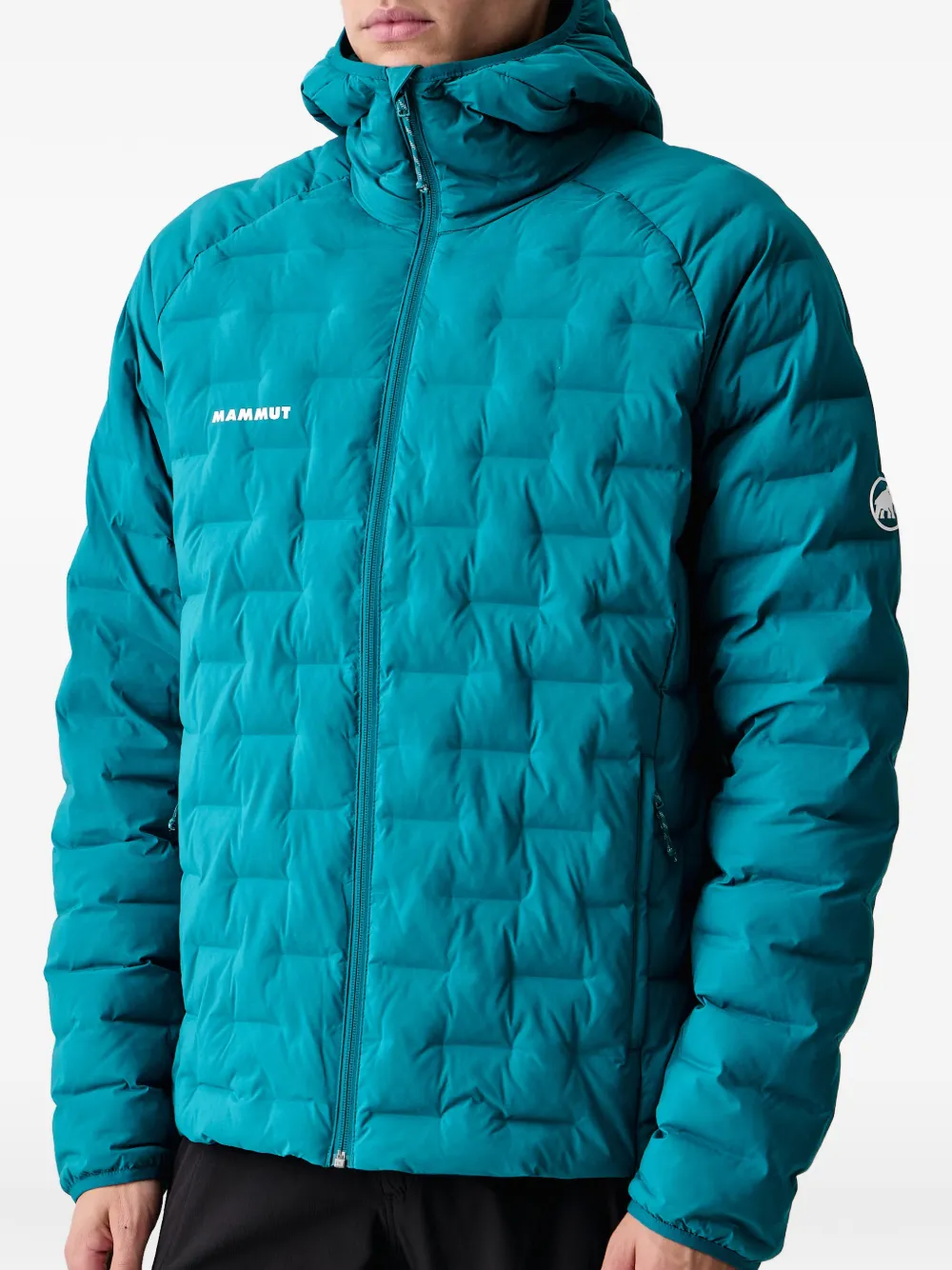 Mammut quilted hooded jacket Blauw
