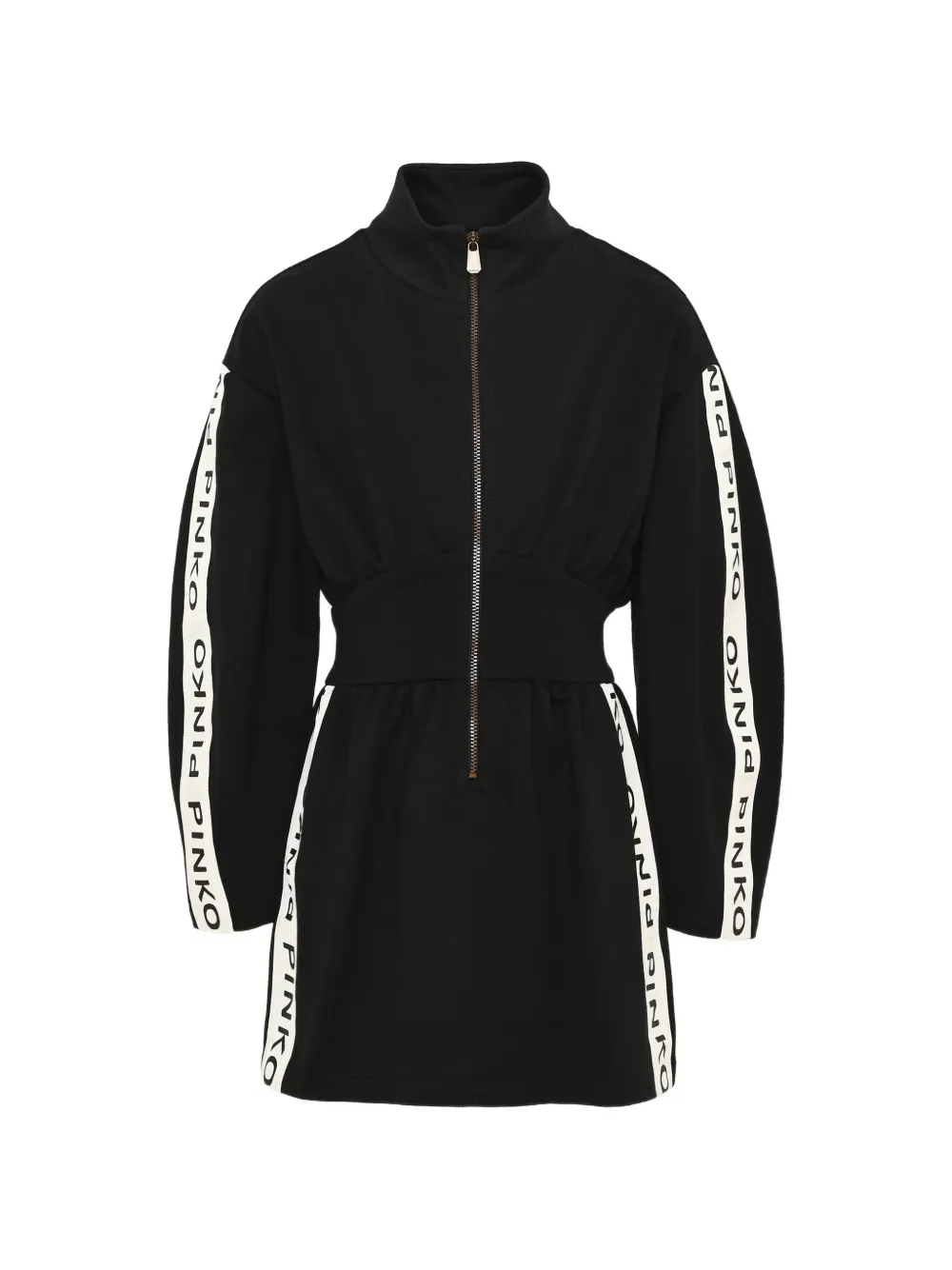 Pinko Kids logo-tape casual dress Zwart