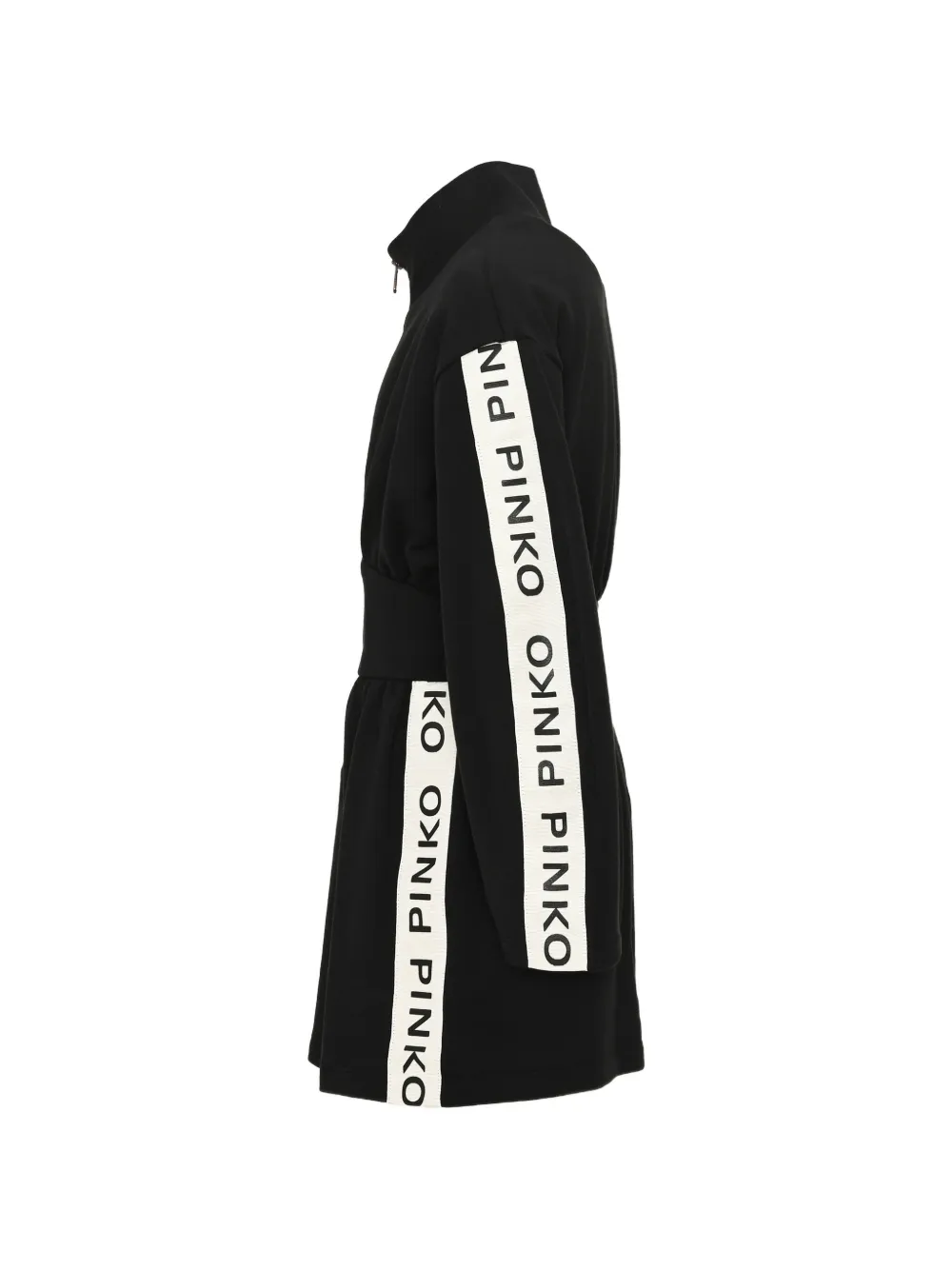 Pinko Kids logo-tape casual dress Zwart