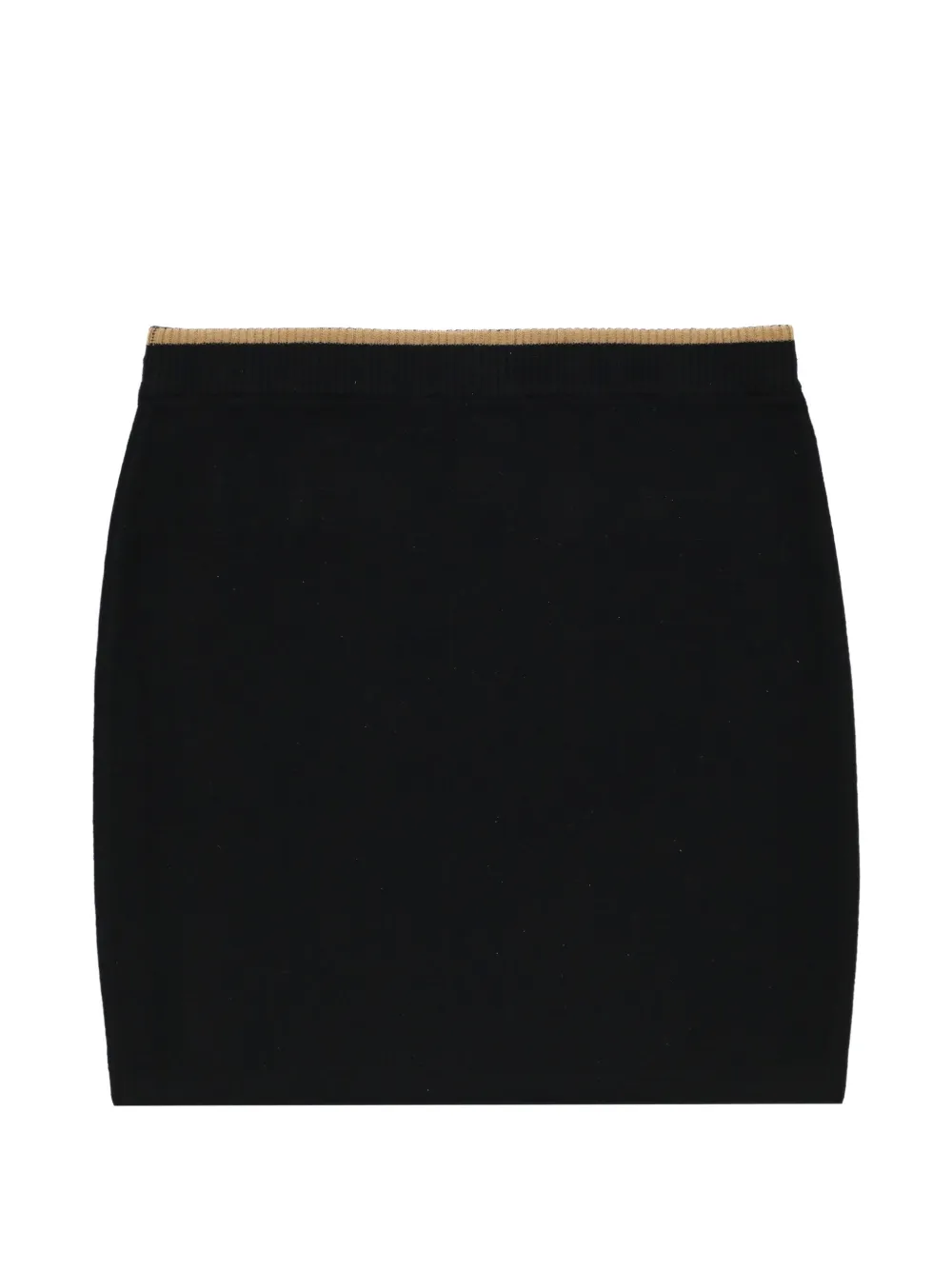 TWINSET Kids button-detail knitted mini skirt Zwart