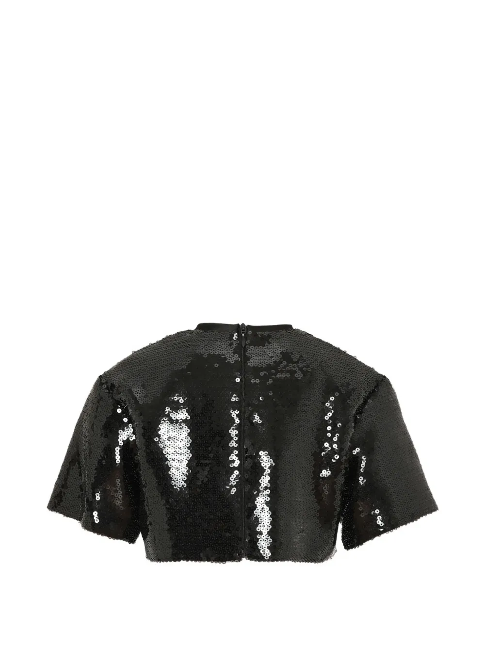 Pinko Kids Cropped top verfraaid met pailletten Zwart