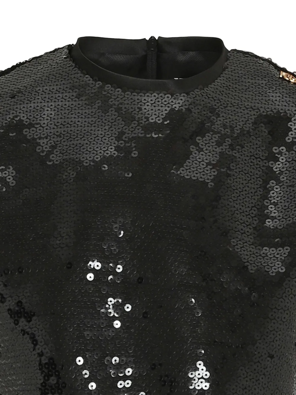 Pinko Kids Cropped top verfraaid met pailletten Zwart