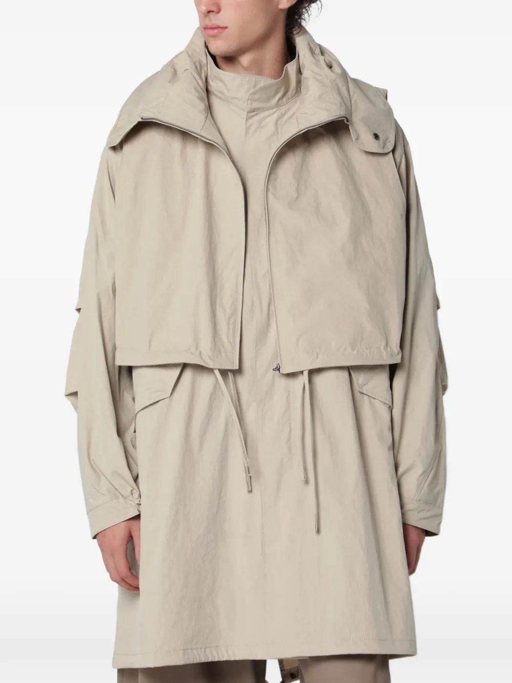 YMC 96 Snorkel hooded parka - Toni neutri