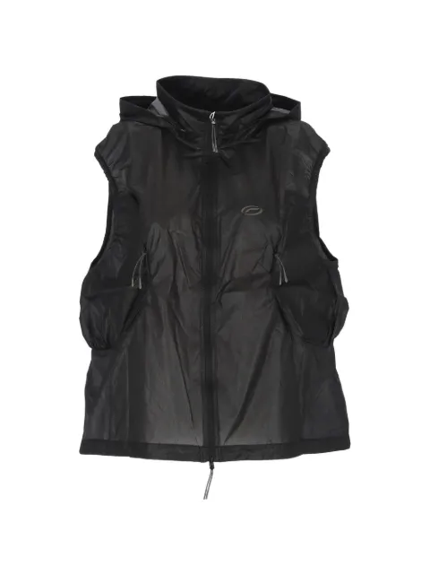 Optimistic runners hooded sleeveless gilet