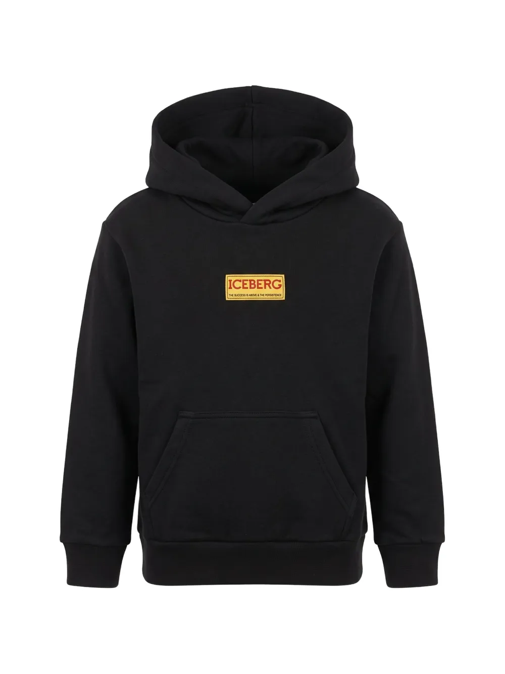 Iceberg Kids logo-patch graphic-print hoodie - Nero