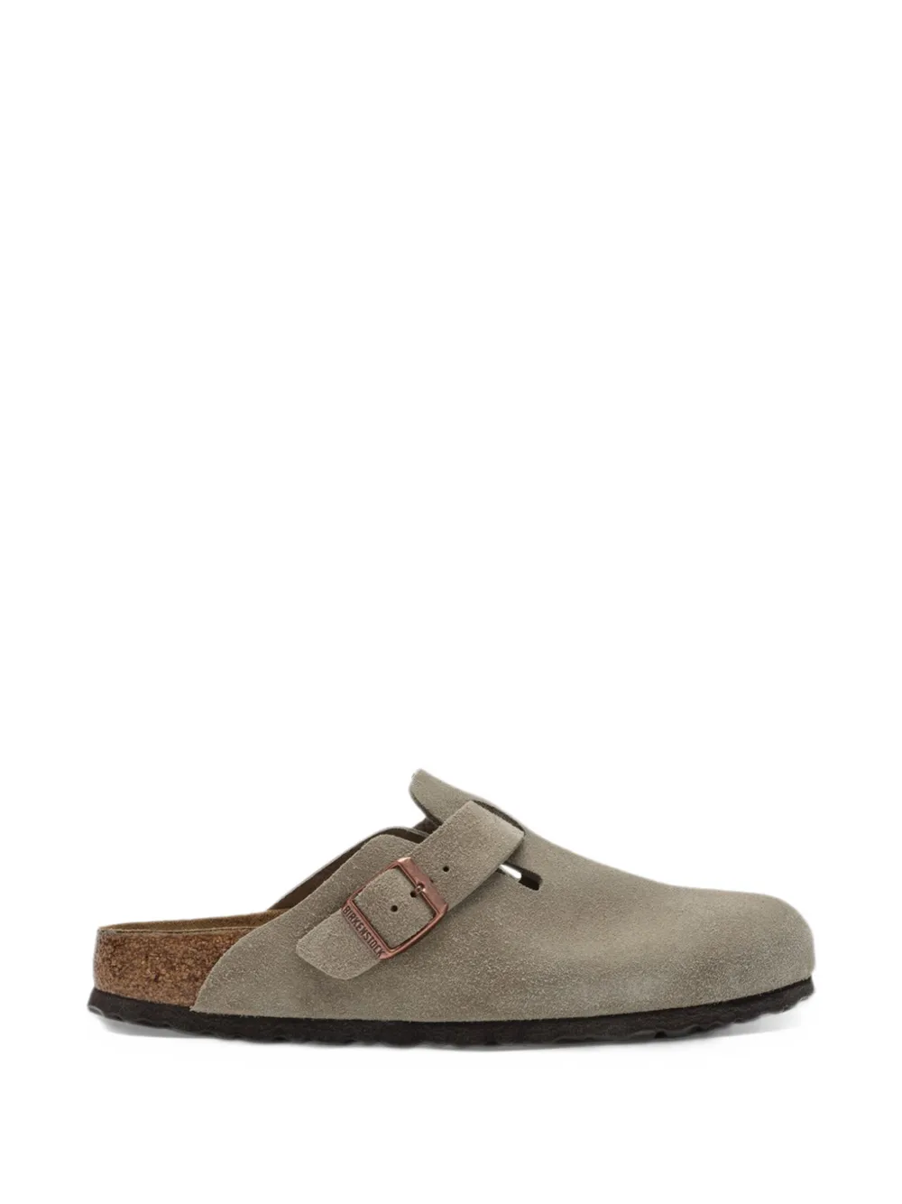 Birkenstock Boston soft-footbed suede-leather slippers - Toni neutri