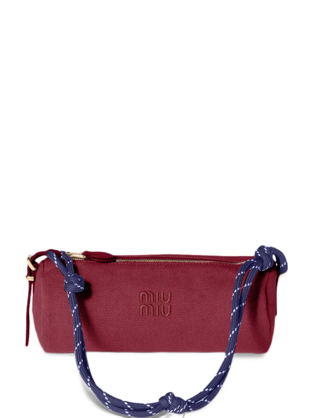 Miu Miu x New Balance logo-embroidered shoulder bag - Rosso