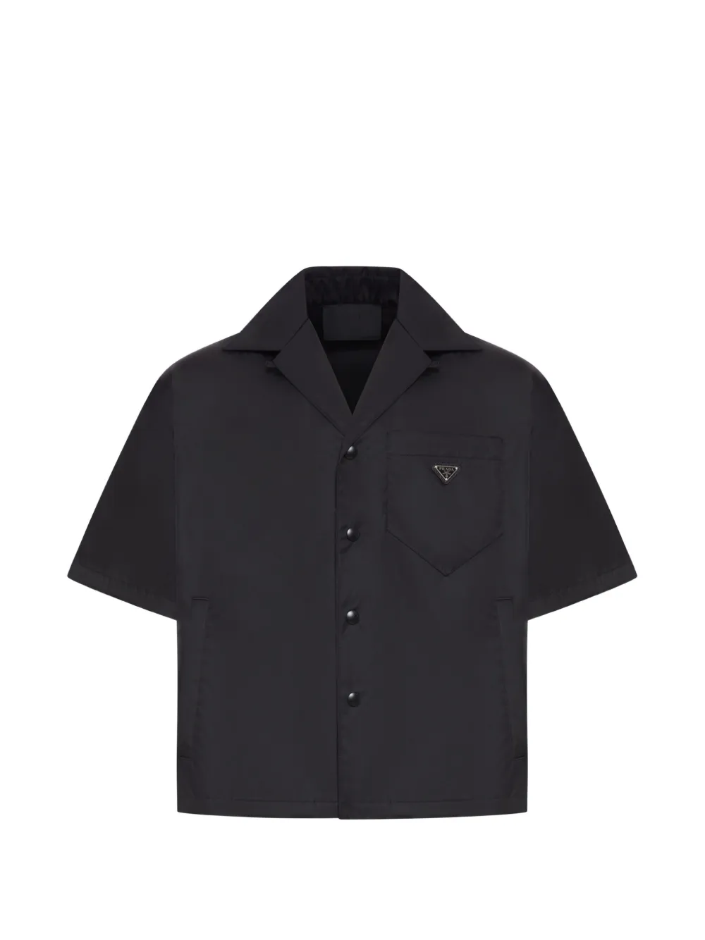 Prada Re-Nylon short-sleeved shirt Zwart