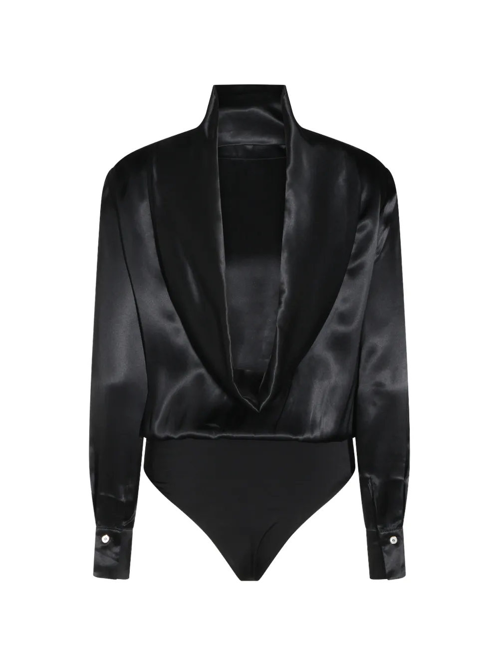 Catalina silk bodysuit - Nero