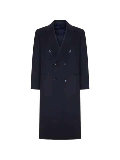 Kiton double-breasted cashmere coat
