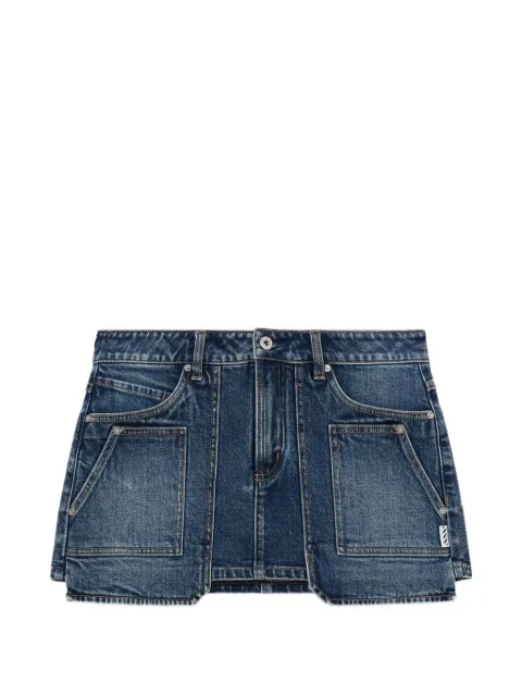 L/ab c/o Off-White cargo denim mini skirt
