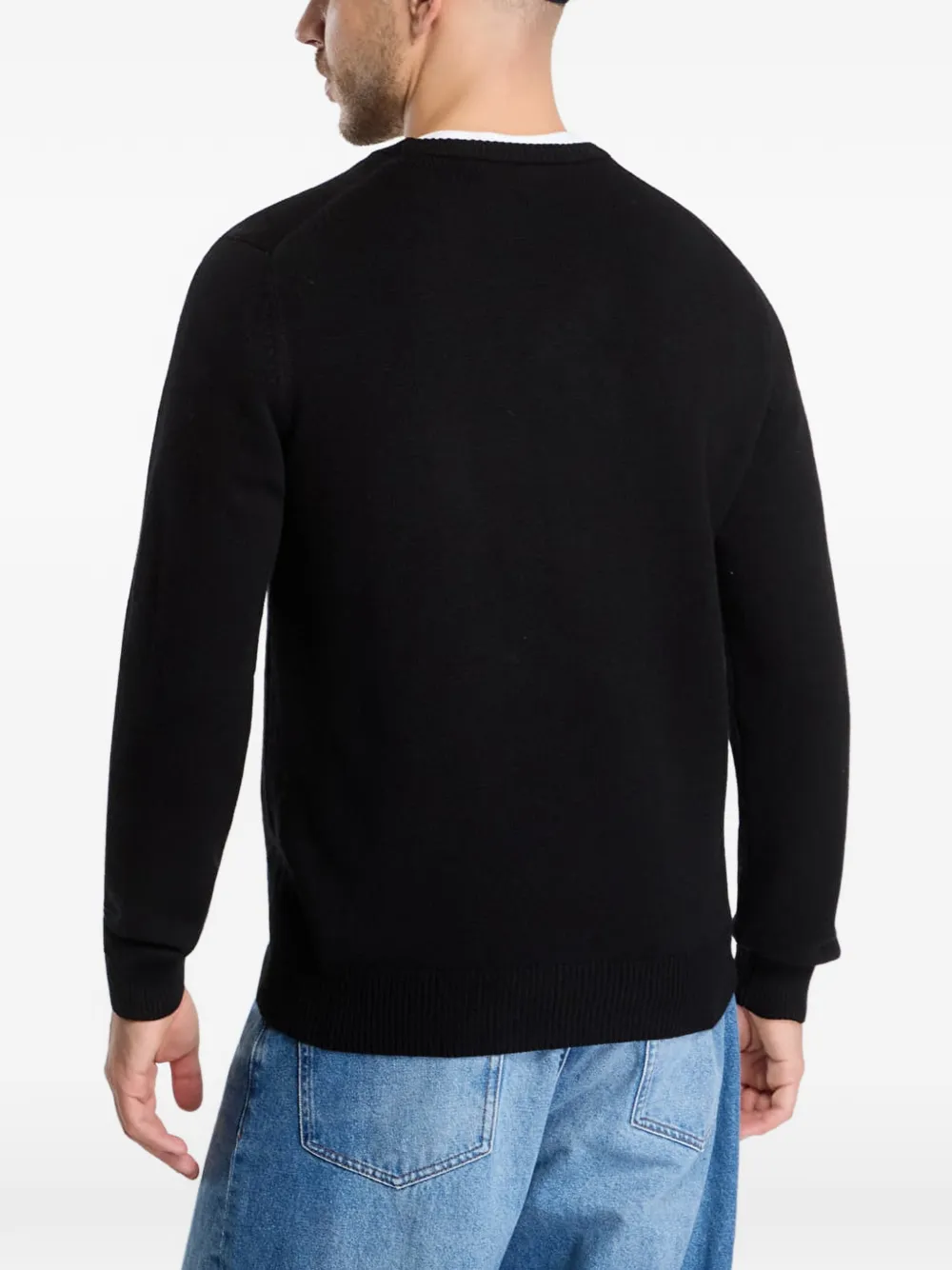 MC2 Saint Barth Heron C intarsia-knit sweater Zwart