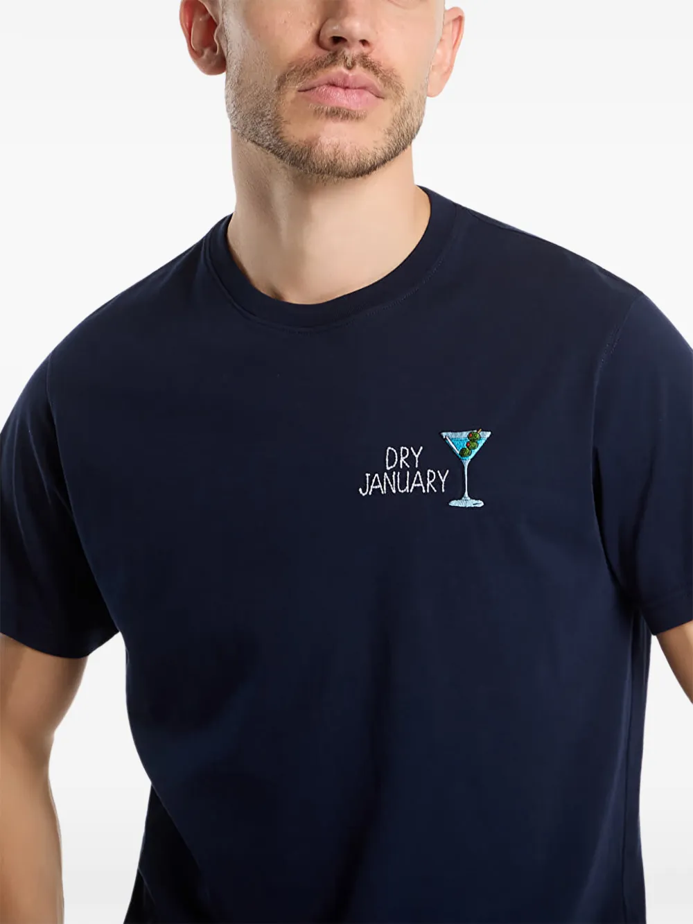 MC2 Saint Barth embroidered Arnott T-shirt Blauw