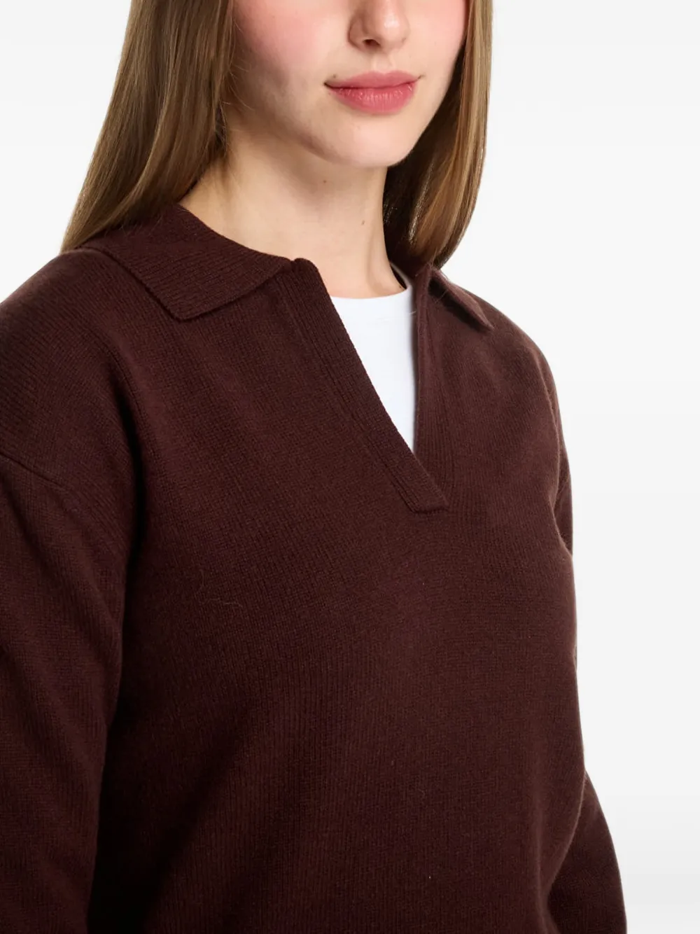 MC2 Saint Barth Eze wool polo sweater Bruin