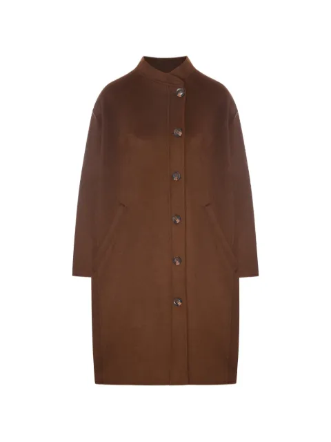 Soeur Beaulieu button-up stand-collar coat