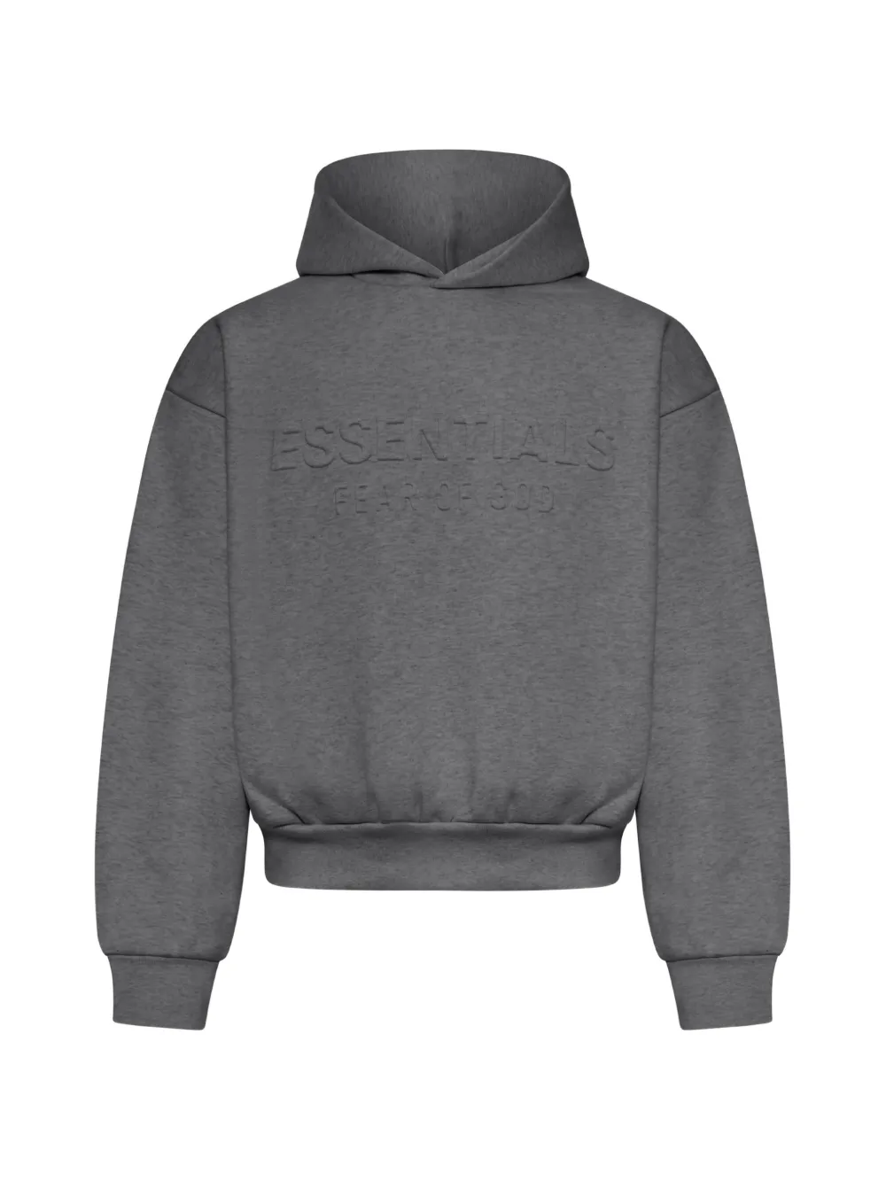 FEAR OF GOD ESSENTIALS Essentials embossed-logo hoodie - Grigio