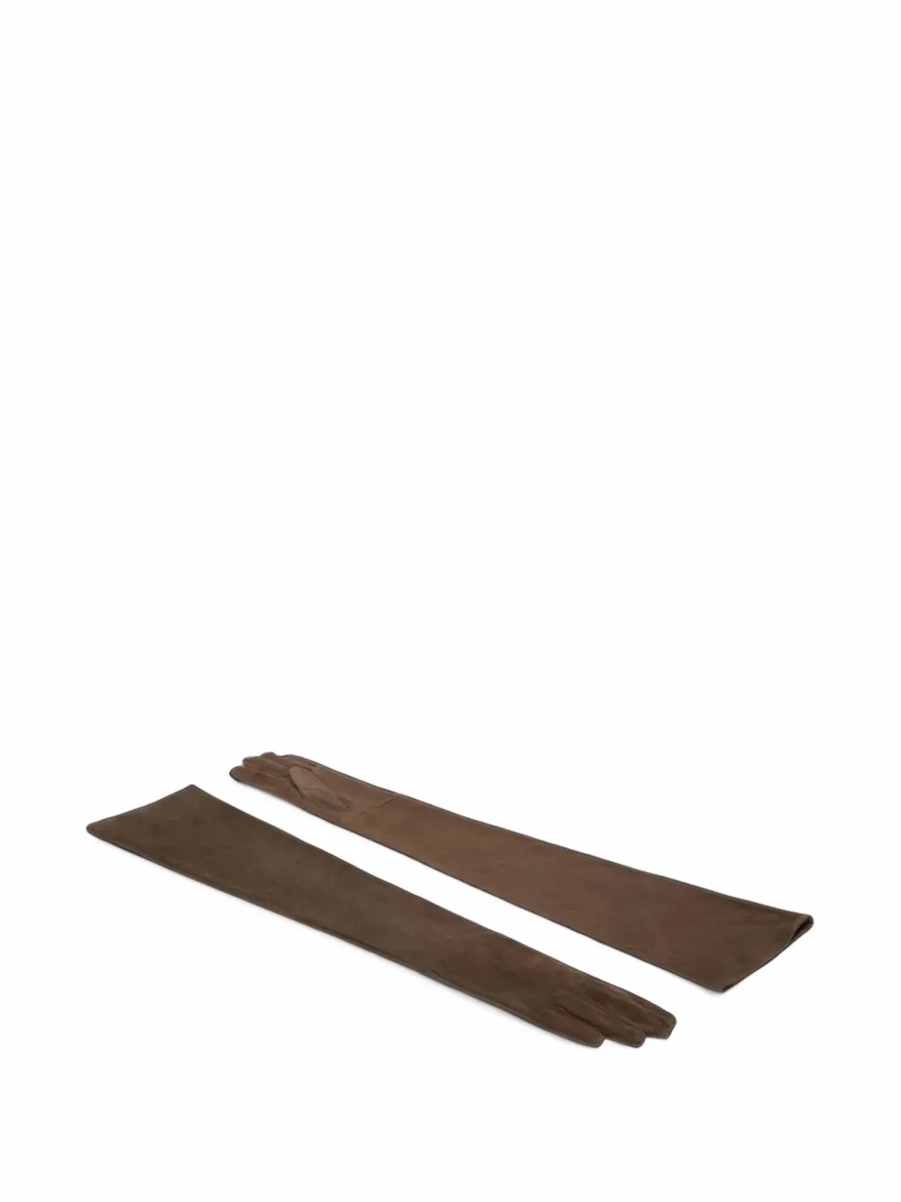 Max Mara long-length gloves - Marrone