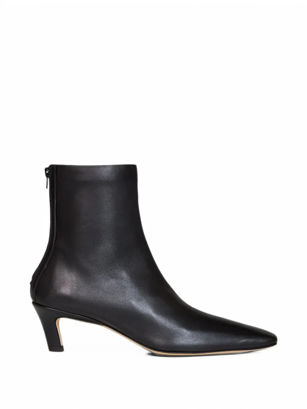 Toteme nappa mid-heel boots in Black
