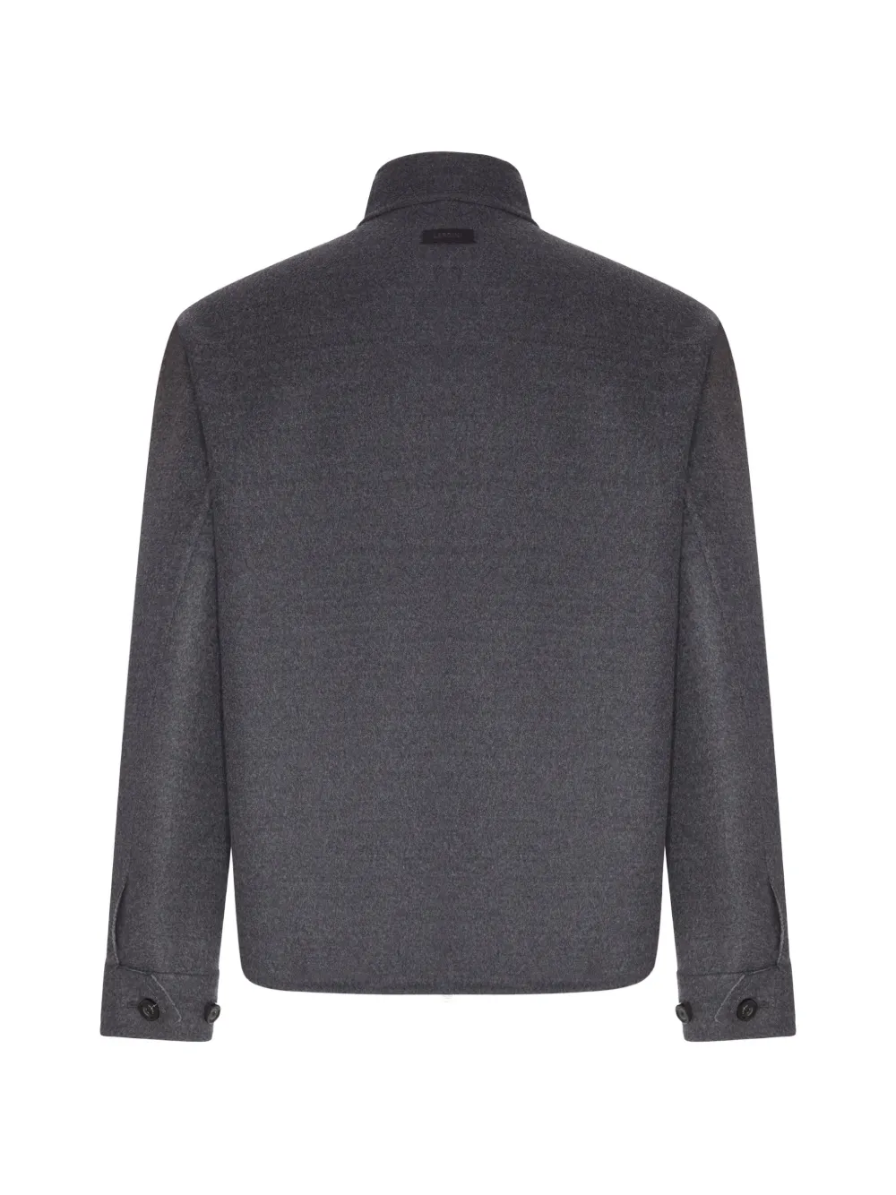 Lardini high-neck wool jacket Grijs