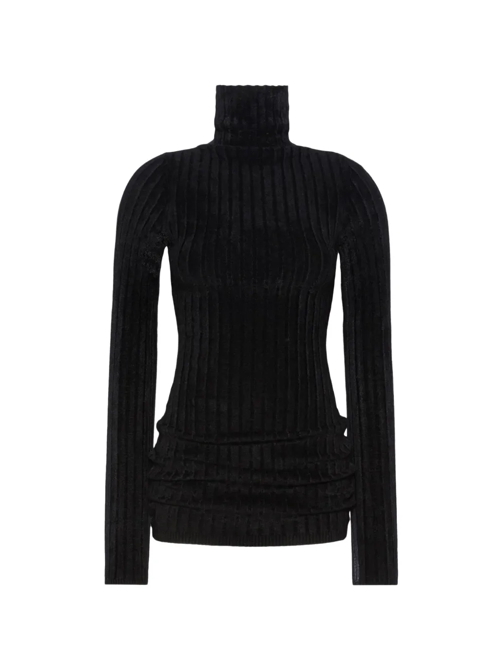 Sportmax velvet-effect sweater - Nero