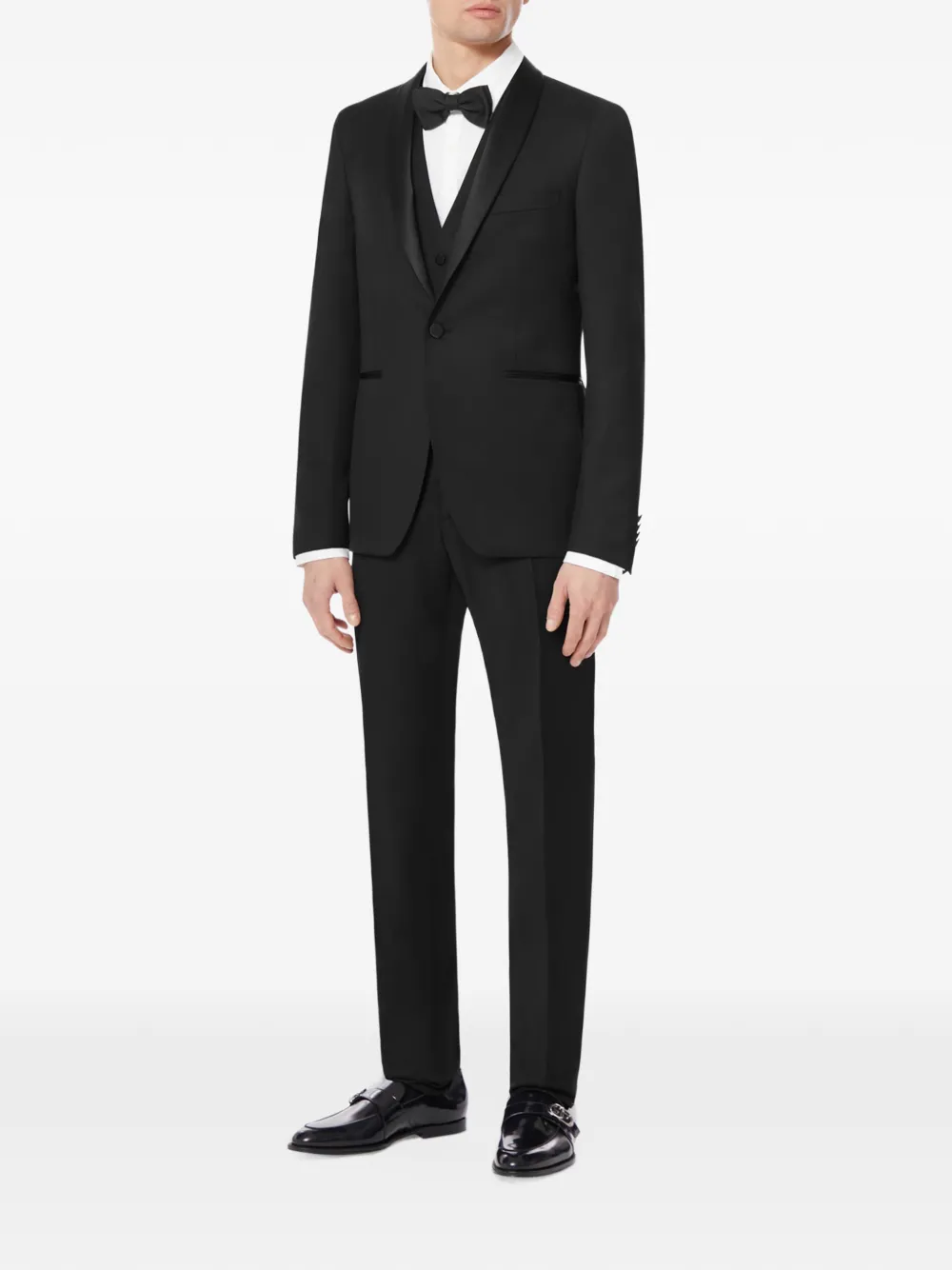 Tagliatore satin-lapel tuxedo suit (set of three) Zwart
