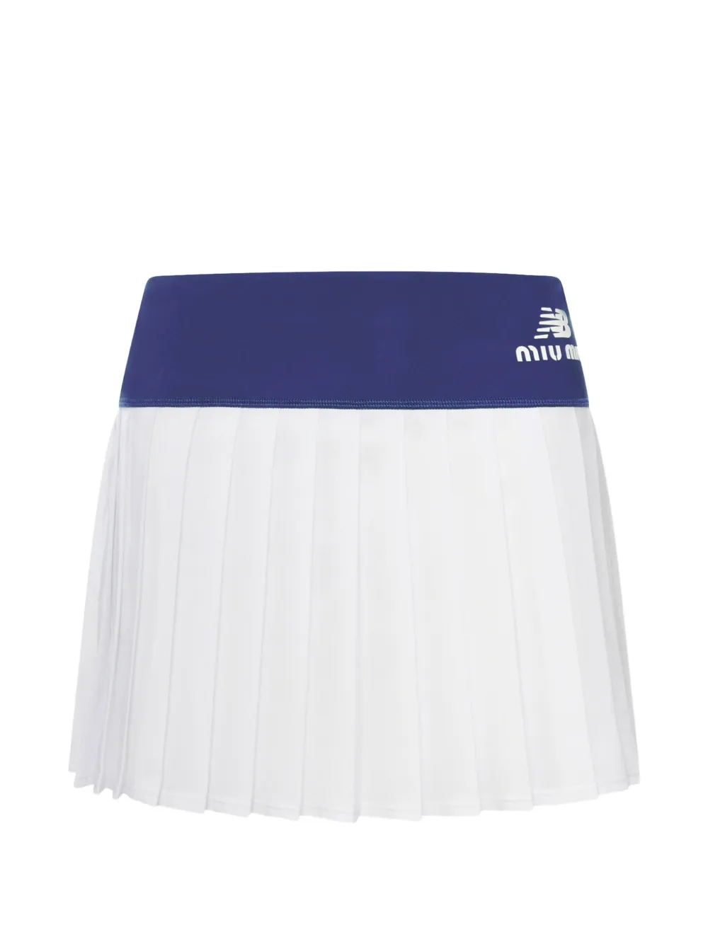 New Balance x Miu Miu pleated A-line skirt - Bianco