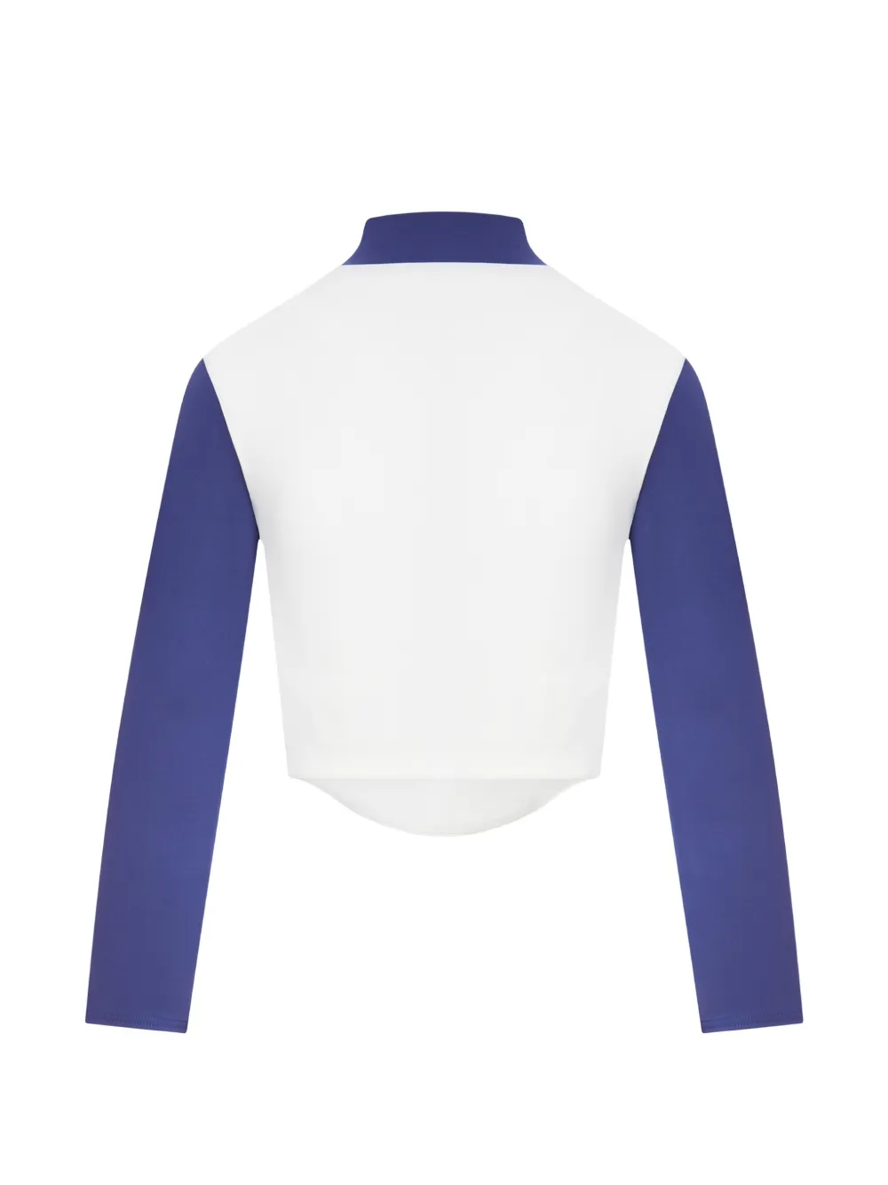 New Balance x Miu colorblock zip-front top Blauw