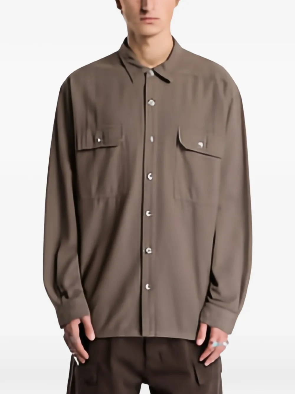 Rick Owens DRKSHDW Jumbo Outershirt shirt Bruin