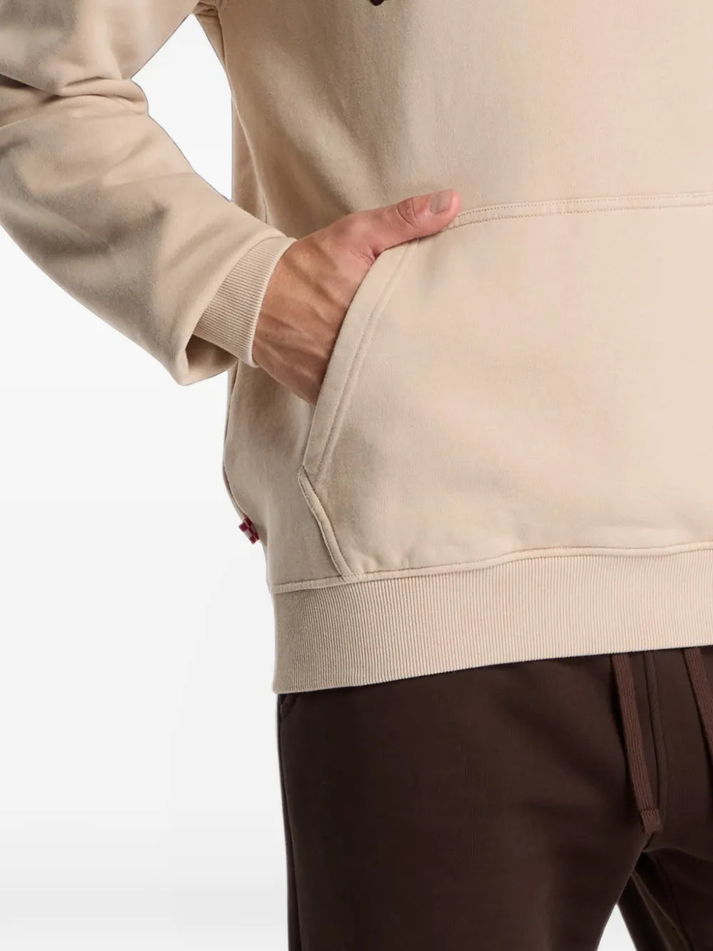 MC2 Saint Barth logo-patch hoodie Beige