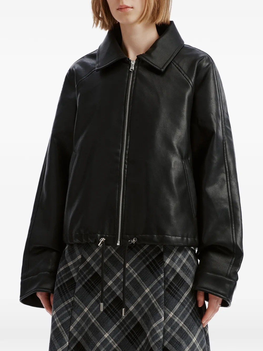 b+ab Jack met trekkoord en raglan mouwen Zwart