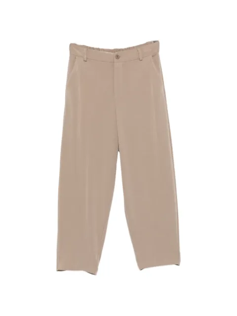 PLEASE elasticated-waistband cropped trousers