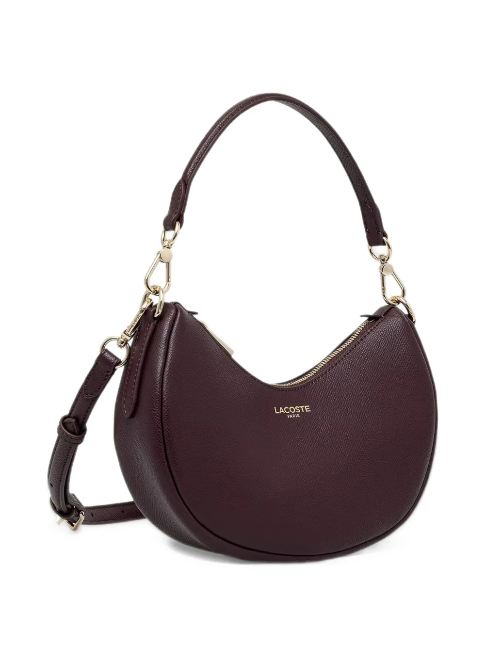 Lacoste small Champs-Élysées half-moon bag Paars