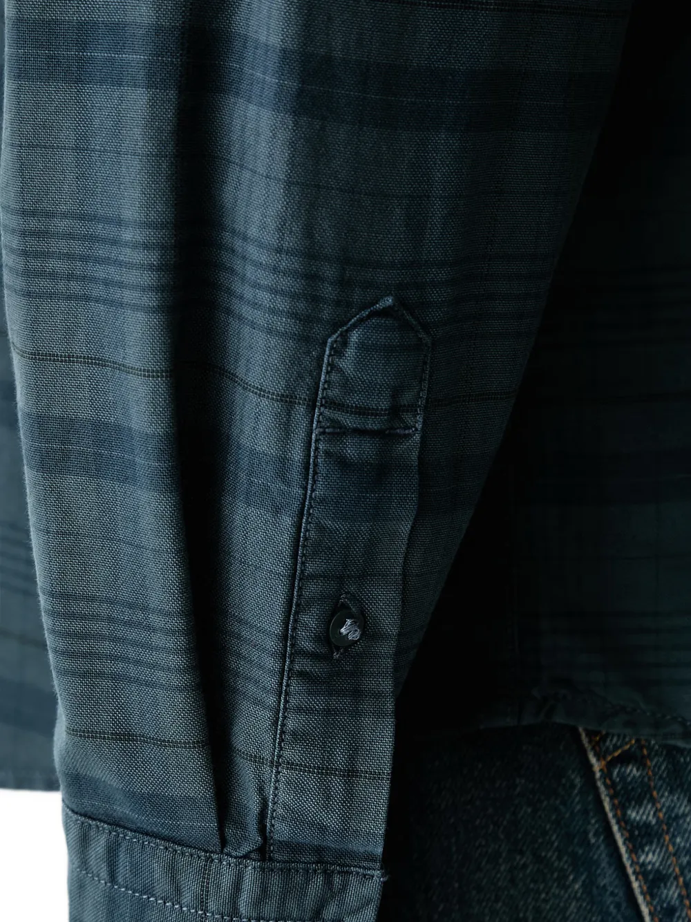 Levi's Authentic check-pattern long-sleeve shirt Blauw