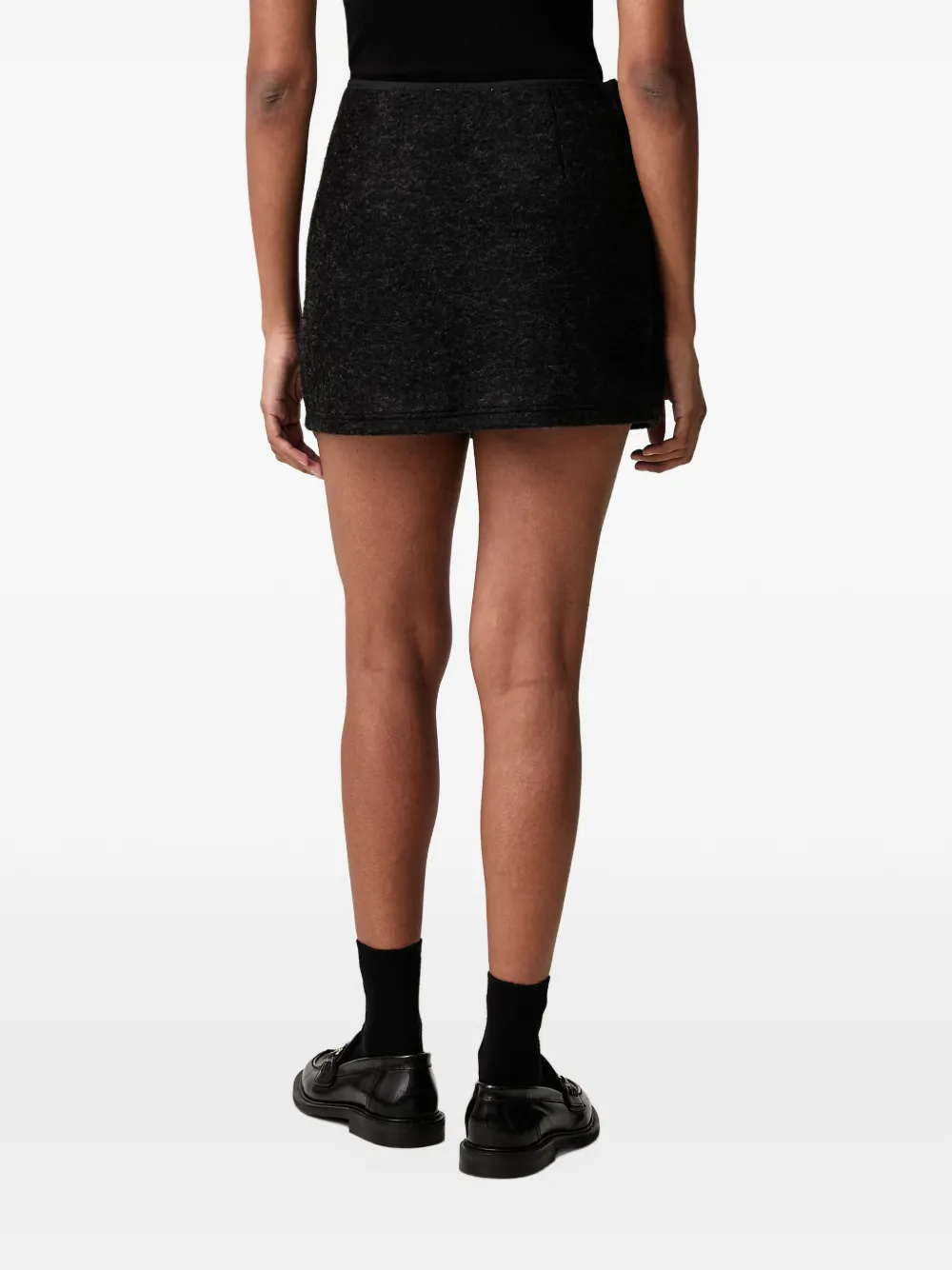 Lacoste logo-patch wrap skirt Zwart