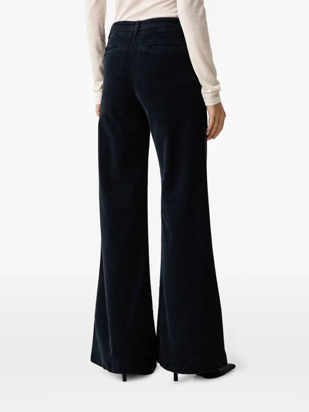 LUISA SPAGNOLI corduroy wide-leg trousers Blauw