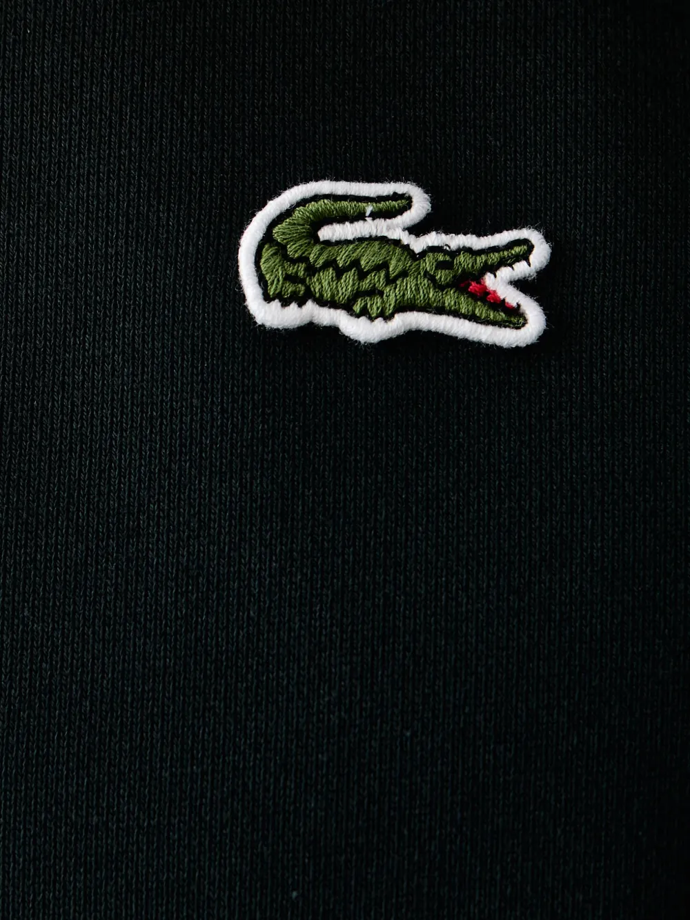 Lacoste zip-up fleece sweatshirt Groen