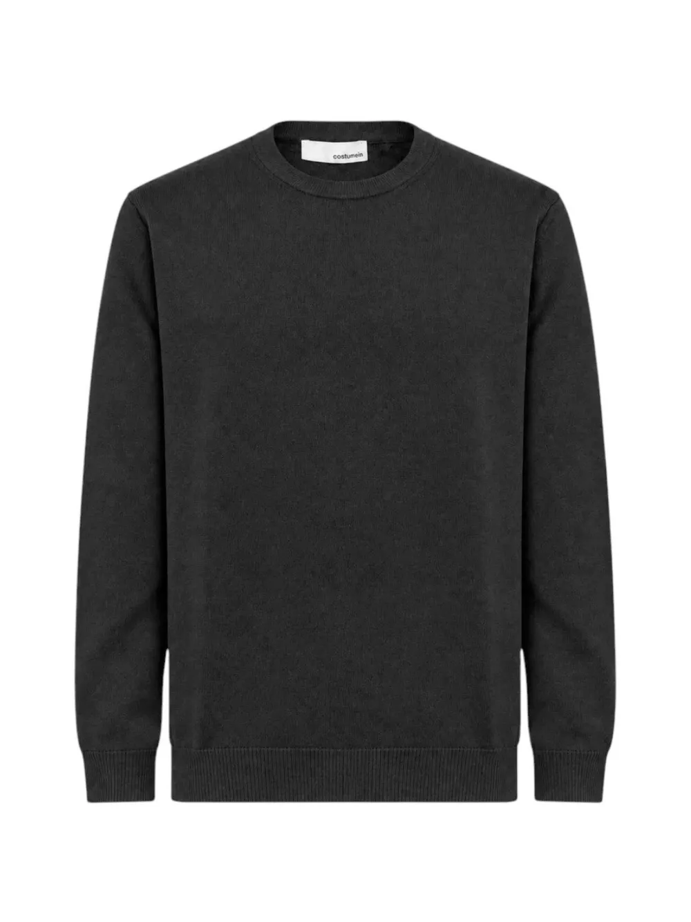 Costumein Rakesh fine-knit crew-neck wool sweater Zwart