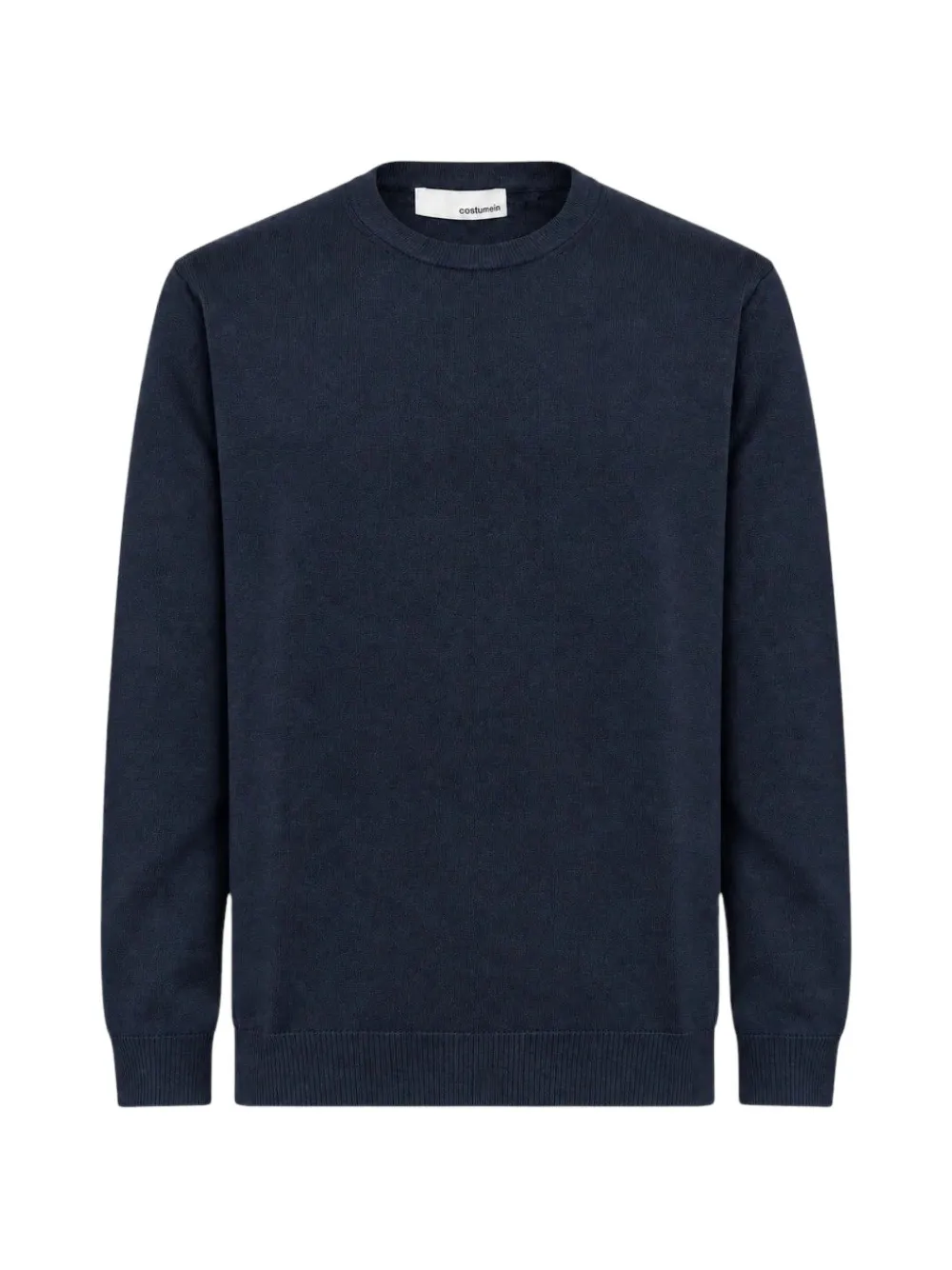 Costumein Rakesh fine-knit crew-neck wool sweater Blauw
