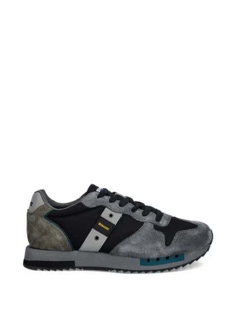 Blauer suede-panelled sneakers