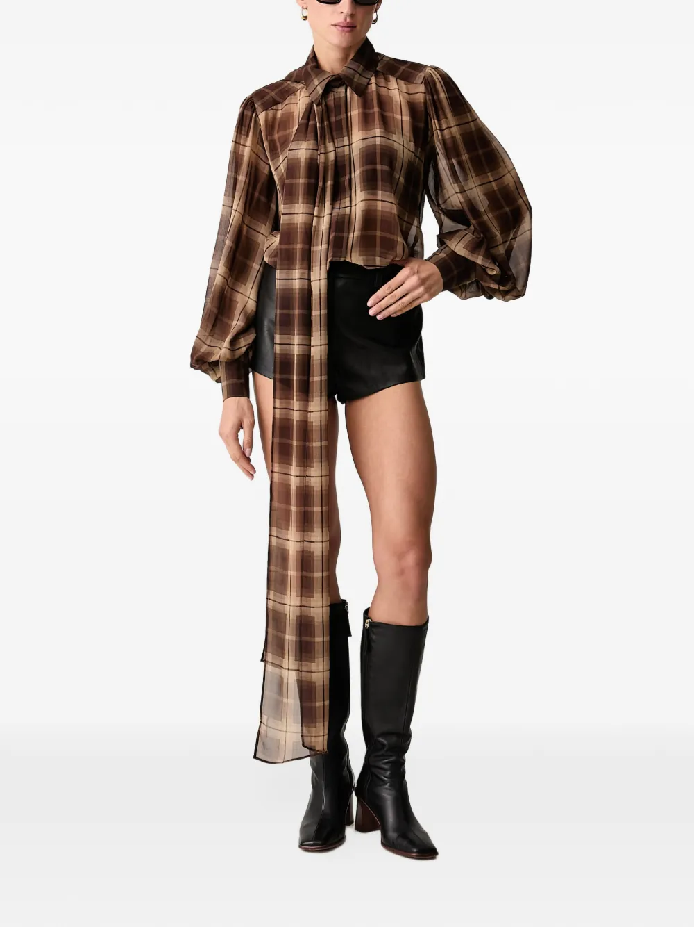 Bardot Jayla belt-loops shorts Zwart