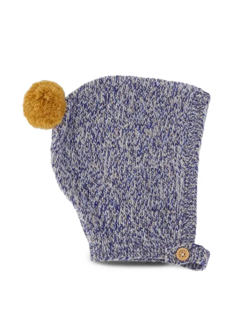 Bonton pompom beanie hat
