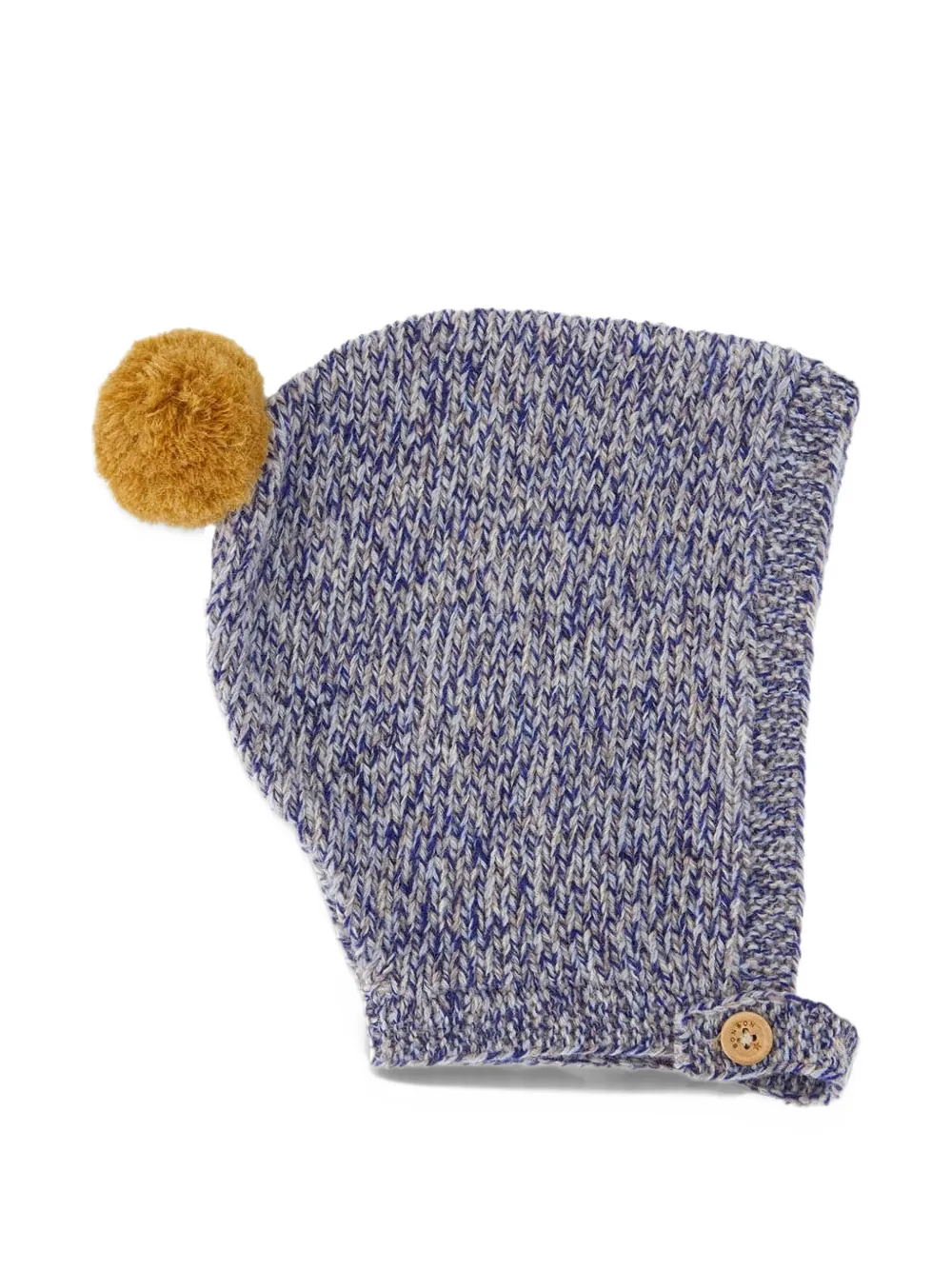 Bonton pompom beanie hat - Blue