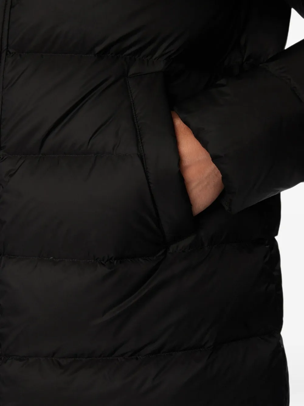 Blauer Carver hooded coat Zwart