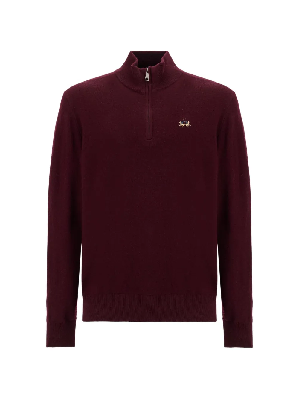 La Martina Etor half-zip sweater Rood