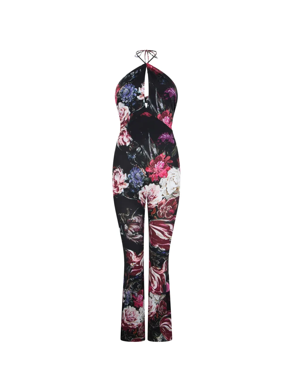 Roberto Cavalli Fiammingo floral-print jumpsuit - Nero