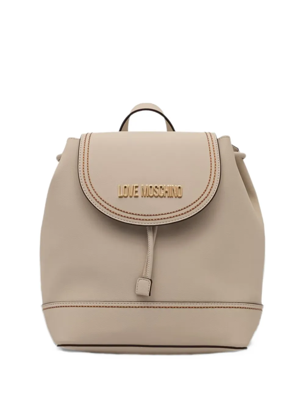 Love Moschino logo-plaque top-handle backpack - Toni neutri