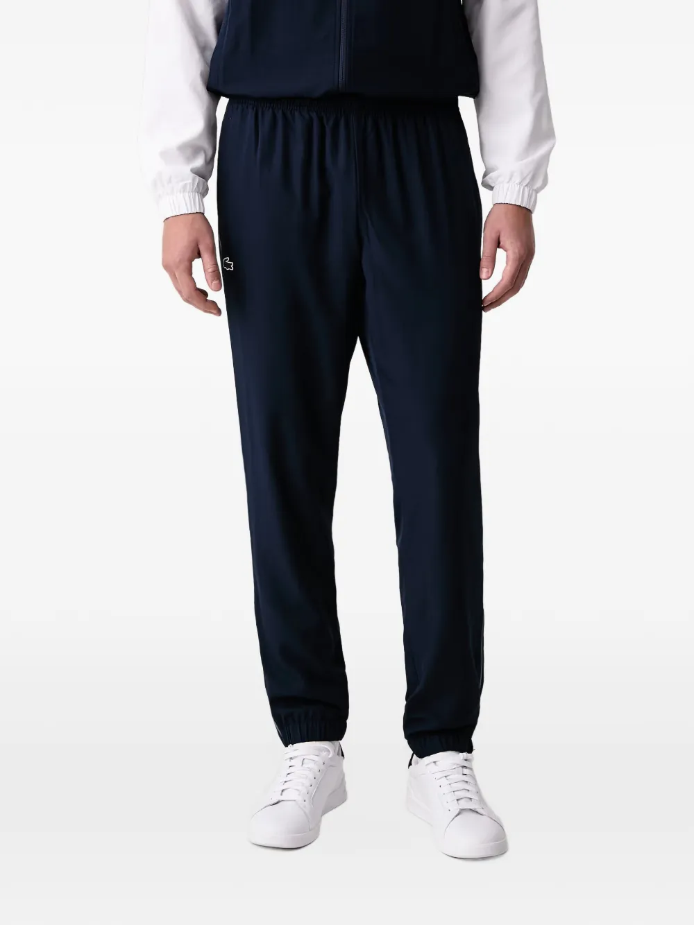 Lacoste colour-block hooded track pants Blauw