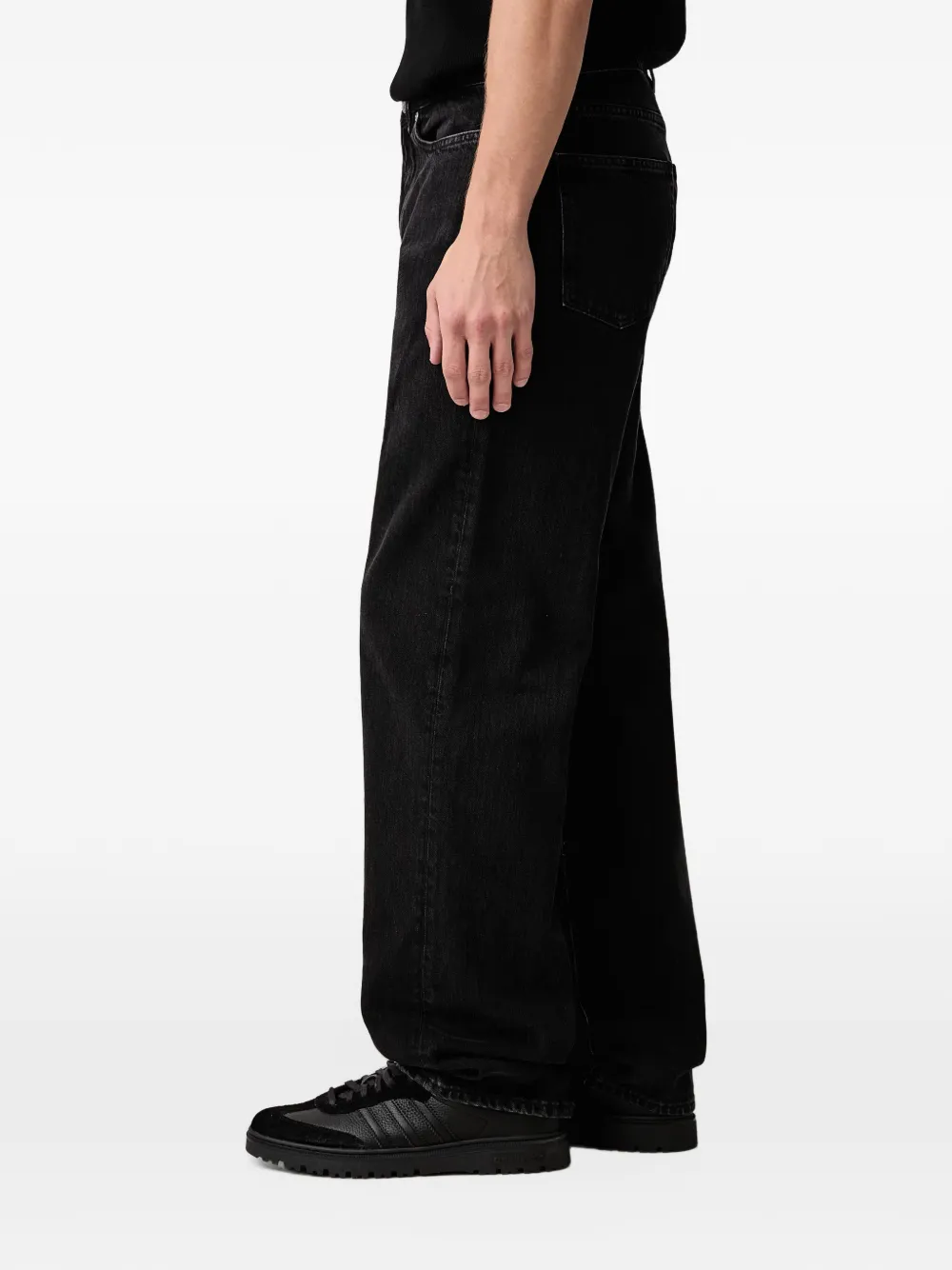 Lacoste 5-pocket straight cut indigo jeans - Nero