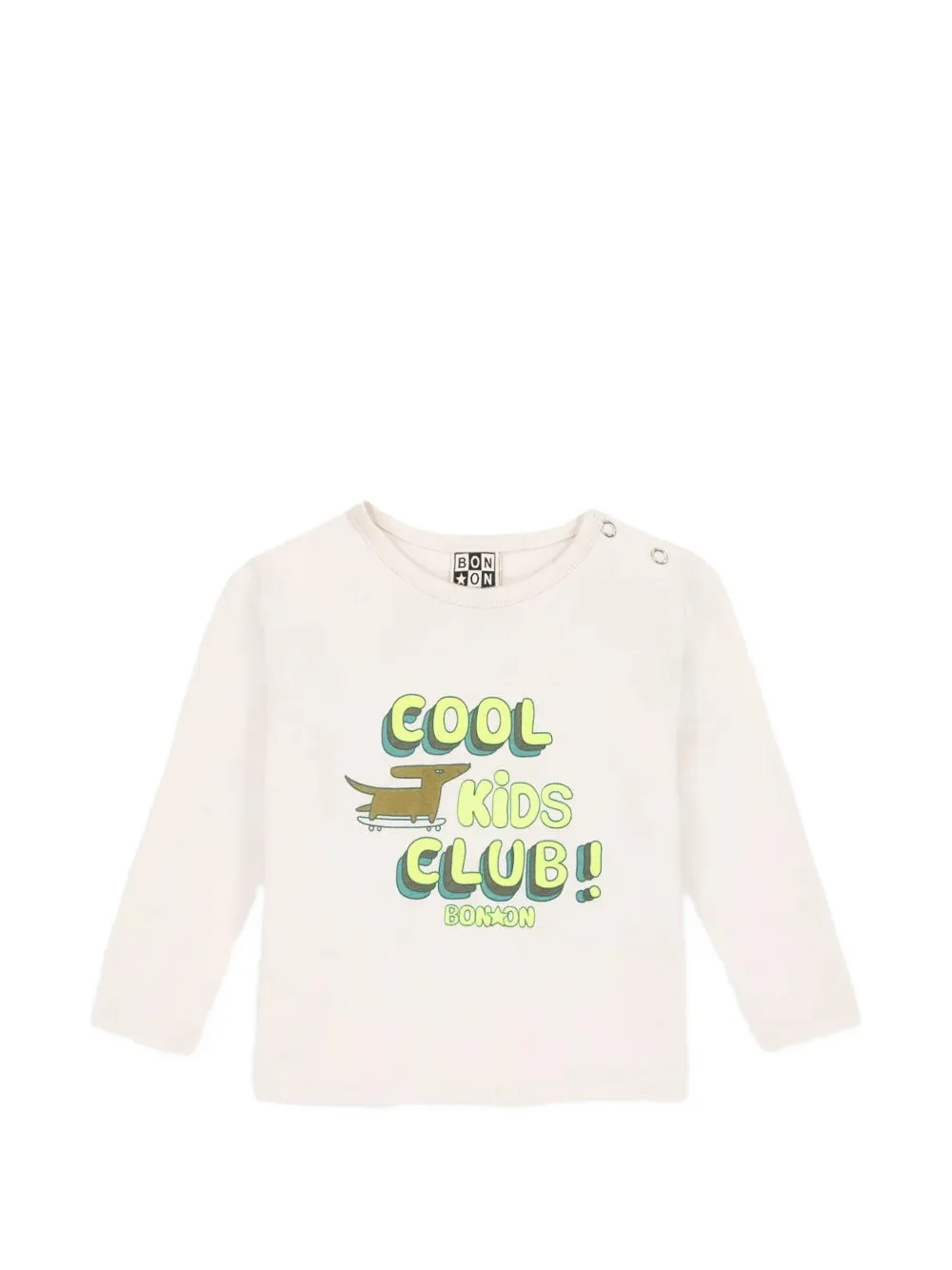 Bonton Taxi Milk graphic-print long-sleeve T-shirt - Neutrals