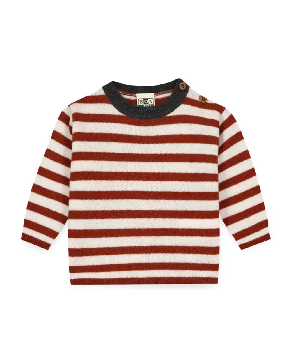 Bonton Pepito striped sweater - Toni neutri